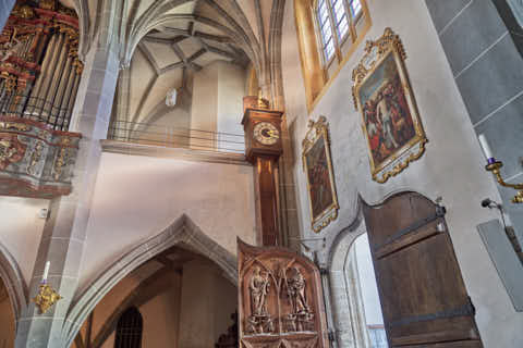 Gemeinde Altötting Landkreis Altötting Stiftskirche Innen Tod von Altötting (Dirschl Johann) Deutschland AÖ